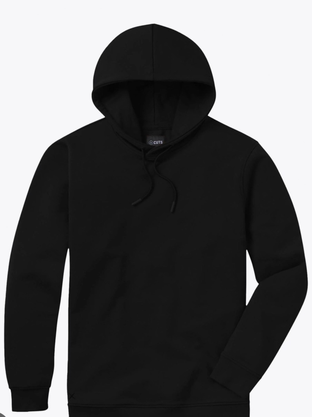Cuts Classic Men's Black Hooded Pullover
